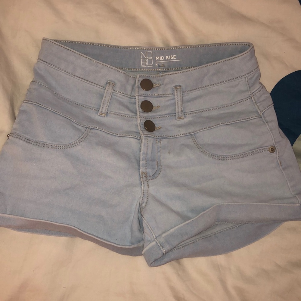 Mid rise Jean Shorts